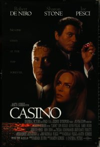 5z0340 CASINO int'l DS 1sh 1995 Martin Scorsese, Robert De Niro & Stone, Joe Pesci, cast image!