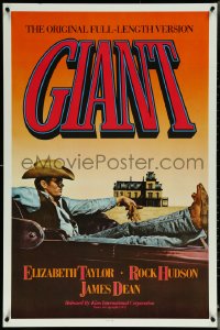 5z0407 GIANT 1sh R1983 James Dean, Elizabeth Taylor, Rock Hudson, George Stevens classic!