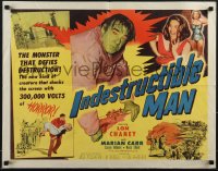 5z0845 INDESTRUCTIBLE MAN style B 1/2sh 1956 Lon Chaney Jr. as the monster who defies destruction!