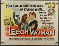 5z0849 LEECH WOMAN 1/2sh 1960 deadly female vampire drained love & life from every man she trapped!