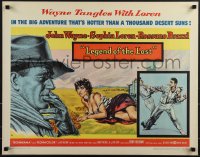 5z0850 LEGEND OF THE LOST style A 1/2sh 1957 art of John Wayne & sexy Sophia Loren, Sahara adventure!