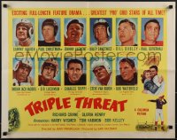 5z0863 TRIPLE THREAT style B 1/2sh 1948 top NFL football greats including Sammy Baugh, ultra rare!