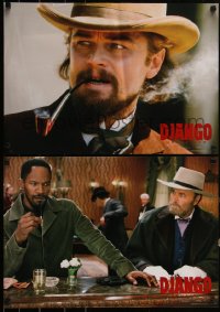 5z0895 DJANGO UNCHAINED 6 Italian 16x23 pbustas 2013 Tarantino, Foxx, DiCaprio, Jackson, Waltz!