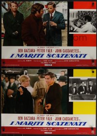 5z0876 HUSBANDS 10 Italian 18x26 pbustas 1971 Ben Gazzara, Peter Falk & John Cassavetes!