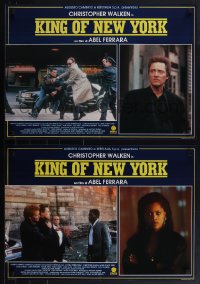 5z0900 KING OF NEW YORK 5 Italian 19x26 pbustas 1991 Ferrara, images of Christopher Walken!