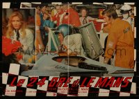 5z0906 LE MANS Italian 18x26 pbusta 1971 race car driver Steve McQueen getting out of car!