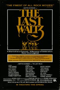 5z0459 LAST WALTZ advance DS 1sh R2002 Martin Scorsese, a rock concert that became a celebration!