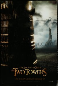 5z0474 LORD OF THE RINGS: THE TWO TOWERS teaser 1sh 2002 Peter Jackson & Tolkien epic!