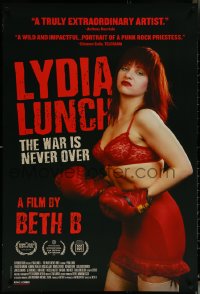 5z0478 LYDIA LUNCH: THE WAR IS NEVER OVER 1sh 2019 spoken word artist documentary, Annie Sprinkle!