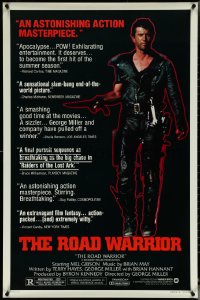 5z0479 MAD MAX 2: THE ROAD WARRIOR style B 1sh 1982 George Miller, Mel Gibson returns as Mad Max!