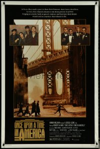 5z0518 ONCE UPON A TIME IN AMERICA 1sh 1984 De Niro, Woods, Sergio Leone, top cast old and young!