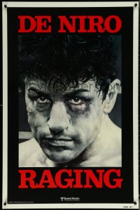 5z0542 RAGING BULL teaser 1sh 1980 Martin Scorsese, classic Kunio Hagio art of Robert De Niro!