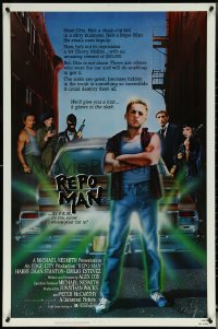 5z0553 REPO MAN 1sh 1984 Emilio Estevez & Harry Dean Stanton take cars from deadbeats who don't pay!