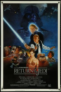 5z0557 RETURN OF THE JEDI style B NSS style 1sh 1983 George Lucas classic, Kazuhiko Sano artwork!