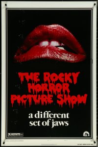 5z0565 ROCKY HORROR PICTURE SHOW 1sh R1980s classic lips, a different set of jaws!