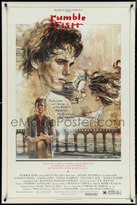 5z0569 RUMBLE FISH 1sh 1983 Francis Ford Coppola, great art of Matt Dillon by John Solie!