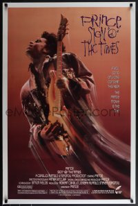 5z0582 SIGN 'O' THE TIMES 1sh 1987 rock and roll concert, great image of Prince w/guitar!