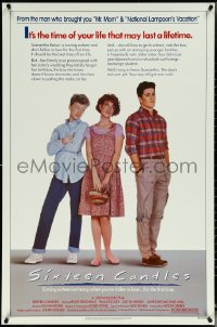 5z0587 SIXTEEN CANDLES 1sh 1984 Molly Ringwald, Anthony Michael Hall, directed by John Hughes!