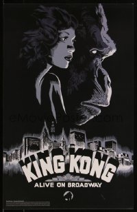 5z0766 KING KONG 14x22 stage poster 2018 art of Big Ape and New York City by Francesco Francavilla!