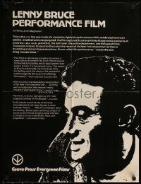 5z0816 LENNY BRUCE IN 'LENNY BRUCE' 21x28 special poster 1967 from only film made of his show!