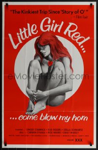 5z0158 LITTLE GIRL RED 23x35 special poster 1976 naked woman with foxy heart, come blow her horn!