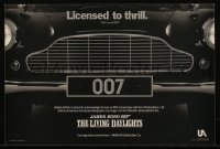 5z0818 LIVING DAYLIGHTS 12x18 special poster 1986 great image of classic Aston Martin car grill!