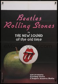 5z0170 NEW SOUND OF THE OLD TIME 27x39 Italian special poster 1980s Beatles & The Rolling Stones!