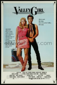 5z0638 VALLEY GIRL 1sh 1983 Nicolas Cage, Deborah Foreman, Elizabeth Daily, Lettick art