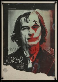 6a1159 JOKER signed artist's proof 12x17 art print 2020 by Matt Needle, art of clown Joaquin Phoenix!