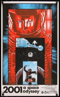 6a1110 2001: A SPACE ODYSSEY signed #86/300 16x26 art print 2011 by Timothy Doyle, regular edition!