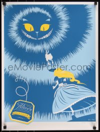 6a0814 ALICE IN WONDERLAND signed #85/100 18x24 art print 2011 by Eric Tan, blue edition!