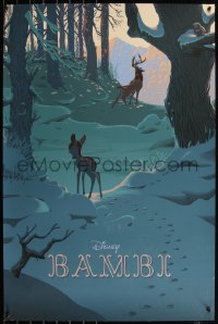 6a0106 BAMBI #233/400 24x36 art print 2017 Mondo, Laurent Durieux, regular edition!