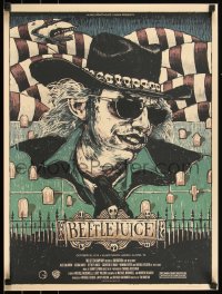 6a0844 BEETLEJUICE signed #9/195 18x24 art print 2010 by artist Rich Kelley, Mondo, wild!