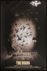 6a0123 BIRDS #245/250 24x36 art print 2016 Mondo, creepy Adam Simpson artwork, regular edition!