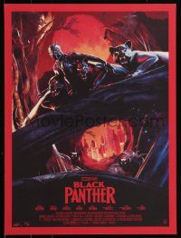 6a0850 BLACK PANTHER signed #11/35 18x24 art print 2018 by artist Chris Skinner!