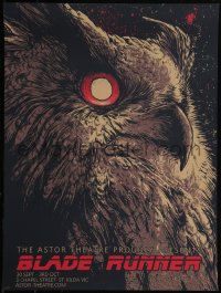 6a1031 BLADE RUNNER #157/200 18x24 Australian art print 2010 great art of owl by Godmachine, 1st!