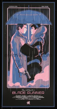 6a1167 BLADE RUNNER #36/50 12x24 art print 2023 art by Guillaume Morellec, variant edition!