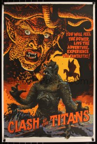 6a0176 CLASH OF THE TITANS #197/275 24x36 art print 2014 Mondo, art by Francesco Francavilla!