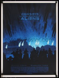 6a0874 COWBOYS & ALIENS #227/420 18x24 art print 2011 Mondo, art by Daniel Danger, regular edition!