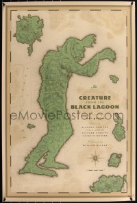 6a0186 CREATURE FROM THE BLACK LAGOON #319/475 24x36 art print 2012 Mondo, Durieux, first ed.!