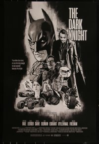 6a0191 DARK KNIGHT #31/100 24x36 art print 2021 art by Paul Mann, variant edition!