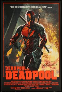 6a0201 DEADPOOL signed 24x36 art print 2016 by Rob Liefeld, Mondo, regular edition!