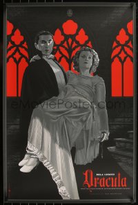 6a0214 DRACULA #276/350 24x36 art print 2012 Mondo, Bela Lugosi carrying Chandler by Durieux, 1st!