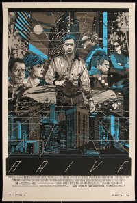 6a0217 DRIVE signed #79/250 24x36 art print 2013 Mondo, cityscape art by Stout, variant edition!