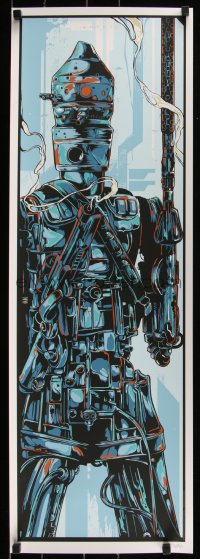 6a0747 EMPIRE STRIKES BACK #182/425 12x36 art print 2010 Mondo, art by Ken Taylor, IG-88!