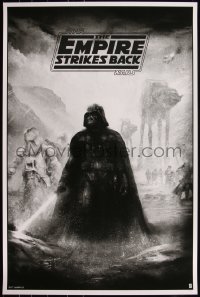 6a0243 EMPIRE STRIKES BACK #72/100 24x36 art print 2017 Darth Vader by Karl Fitzgerald, variant!