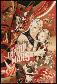 6a0270 FLASH GORDON'S TRIP TO MARS artist signed #70/175 24x36 art print 2014 Mondo, 1938 Serial var.