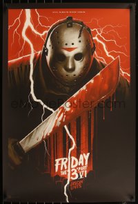 6a0284 FRIDAY THE 13th PART VI #214/250 24x36 art print 2015 Mondo, Phantom City Creative, 1st ed.!