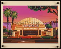 6a1060 GEORGE TOWNLEY #9/40 Cinerama 16x20 art print 2020 Cinerama Dome, variant edition!