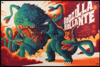 6a0307 GODZILLA VS. BIOLLANTE #71/150 24x36 art print 2022 Mondo, art by Tom Whalen, English variant!